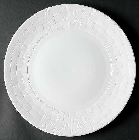 Byzanteum Blanc (All White) Service Plate (Charger)