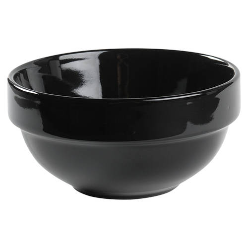 Stack It Black Soup/Cereal Bowl