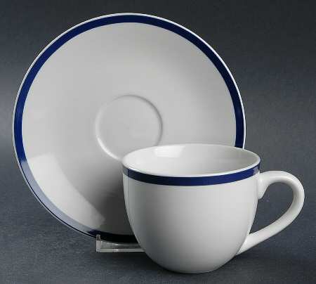 Boulevard Cafe Flat Cup & Saucer Set