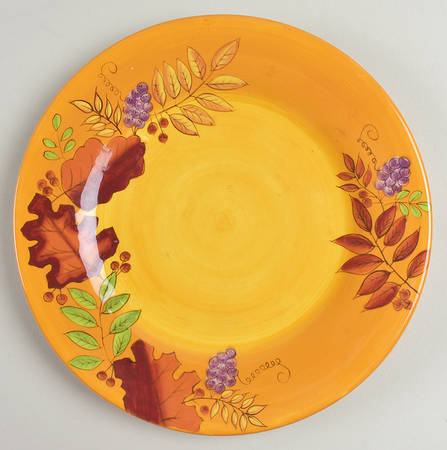 Fall Leaves Salad Plate