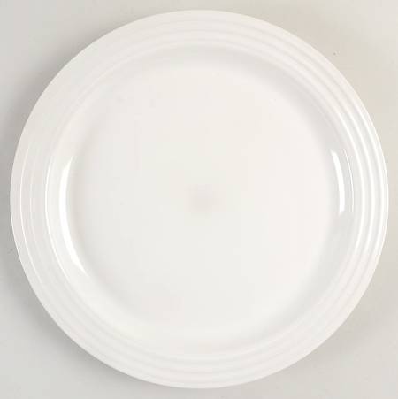 White Dinner Plate by Le Creuset