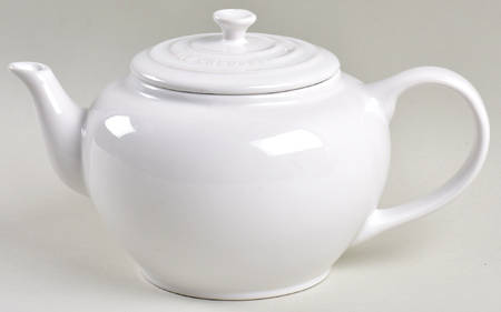 White Teapot & Lid