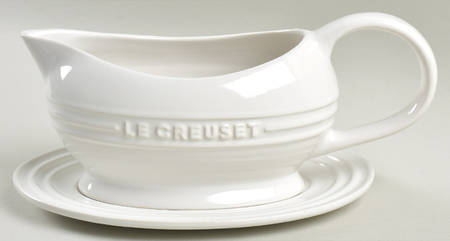 White Gravy Boat & Underplate