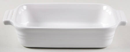 White 7" Rectangular Baker