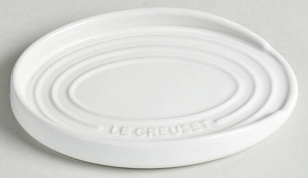 White Spoon Rest/Holder (Holds 1 Spoon)