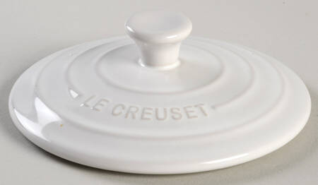 White Lid for 14 Oz Mini Round Cocotte