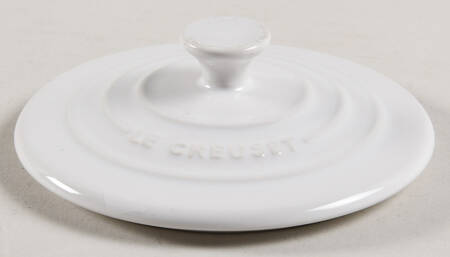 White Lid for 8 Oz Mini Round Cocotte