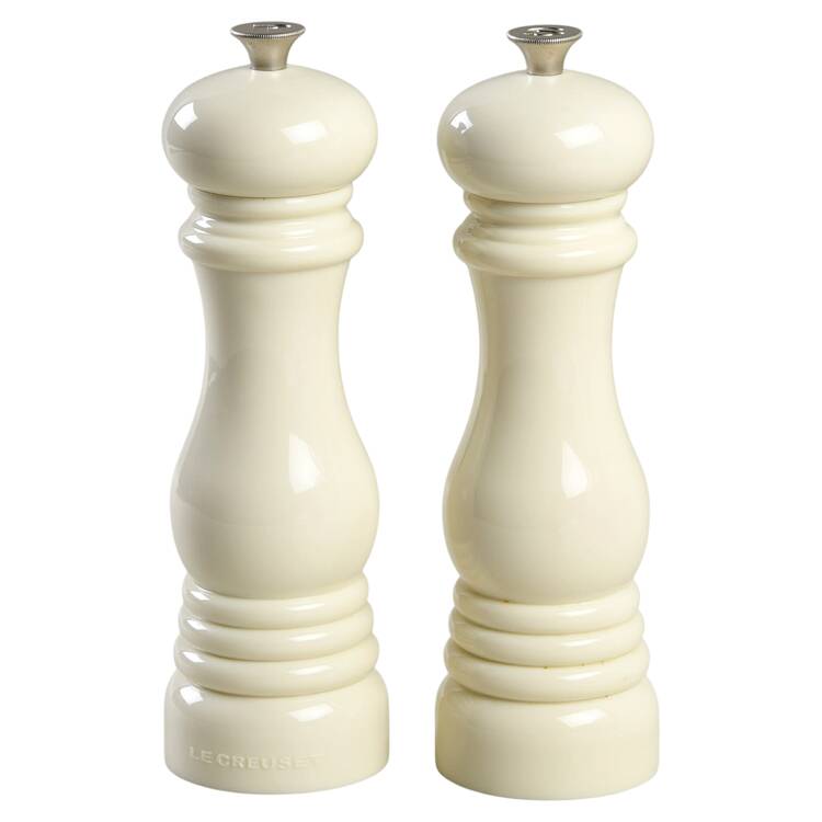 White Salt Mill & Pepper Mill Set