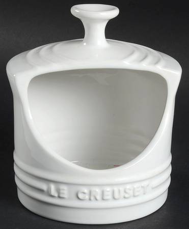 White Salt Crock