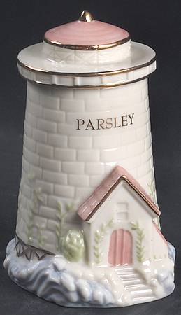 Seaside Lighthouse Spice Jar Set Individual Jar & Lid