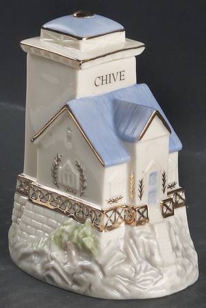 Seaside Lighthouse Spice Jar Set Individual Jar & Lid