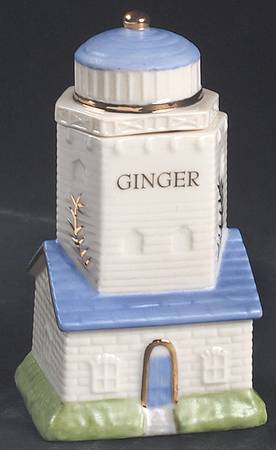 Seaside Lighthouse Spice Jar Set Individual Jar & Lid