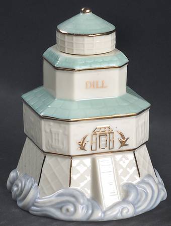 Seaside Lighthouse Spice Jar Set Individual Jar & Lid