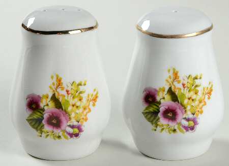Spring Pansies Salt & Pepper Set