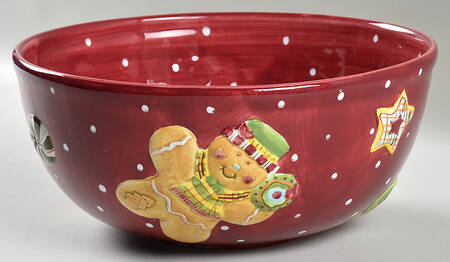 Holiday Treats 10" Large Salad Serving Bowl