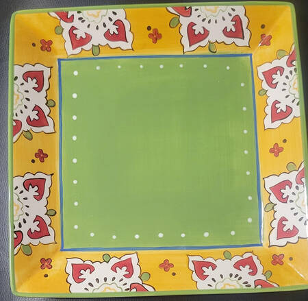 Mallorca Square Dinner Plate