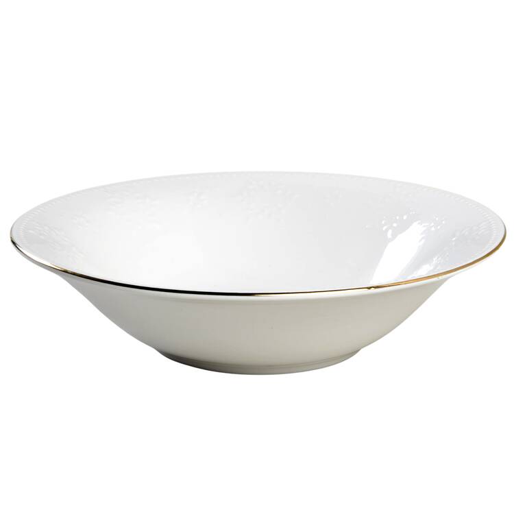 Crystal Snowflake 9" Round Vegetable Bowl