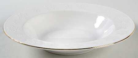 Crystal Snowflake Rim Soup Bowl