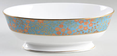 Gilded Tapestry 9" Oval Vegetable Bowl