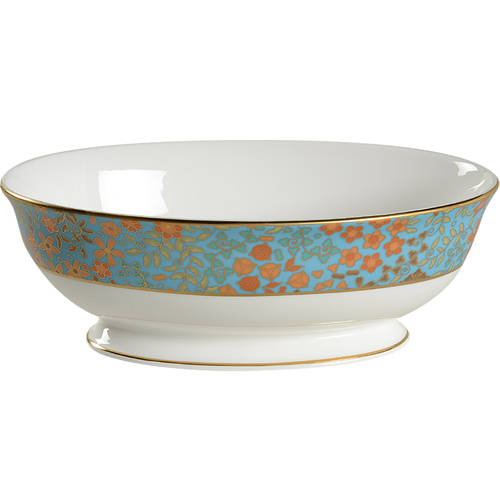 Gilded Tapestry 9" Oval Vegetable Bowl