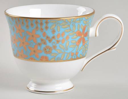 Gilded Tapestry Footed Cup