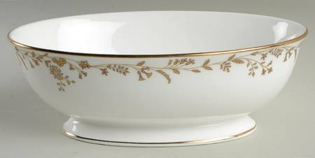 Golden Bough 9" Oval Vegetable Bowl