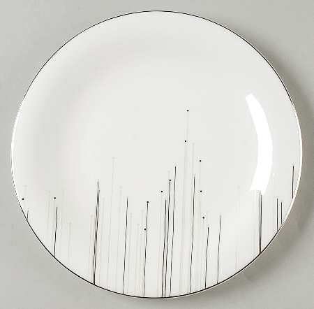Platinum Ice Accent Luncheon Plate