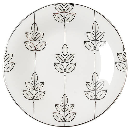 Platinum Leaf Dessert/Pie Plate