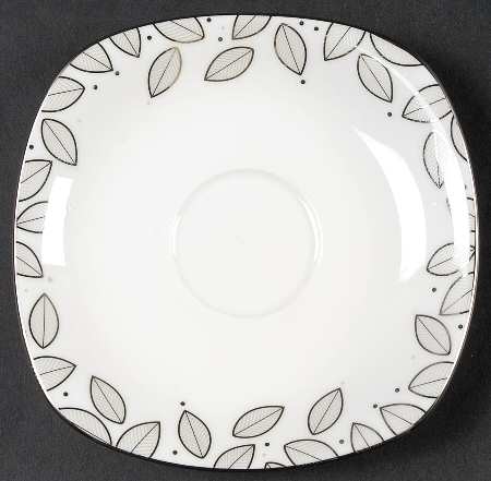 Platinum Leaf Saucer