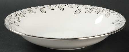 Platinum Leaf 8" Individual Pasta Bowl