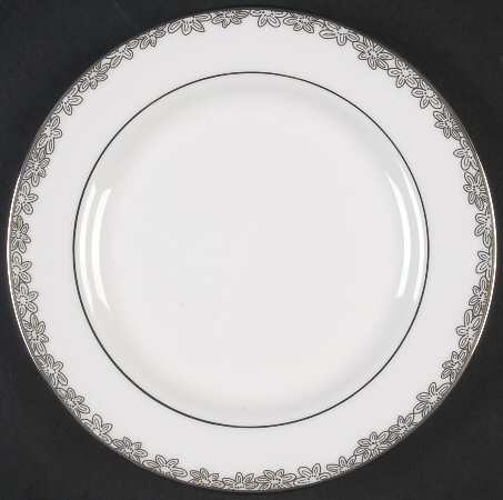 Silver Bouquet Bread & Butter Plate
