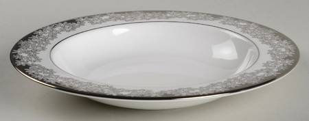 Silver Bouquet 9" Soup/Pasta Bowl