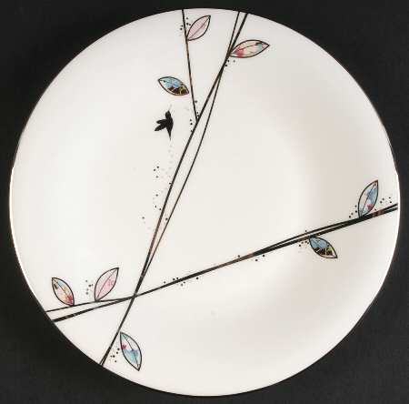 Silver Song Salad Plate