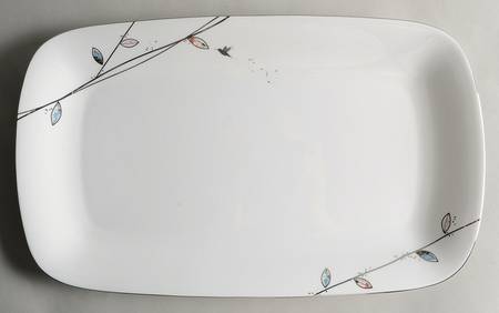 Silver Song 17" Rectangular Serving Platter