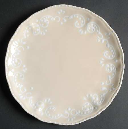 J'Adore Cream Salad Plate