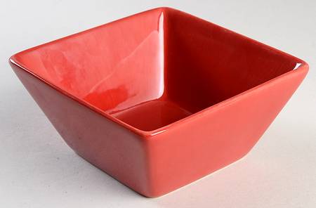 Caribe Red Square Cereal Bowl