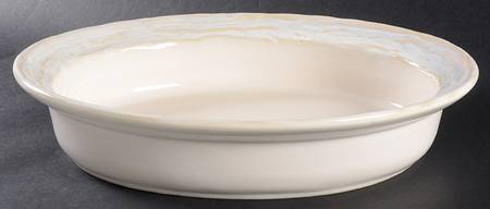 Willow Lane Neutral 12" Oval Serving Bowl