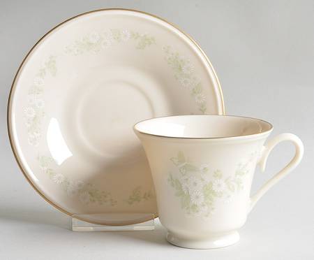 L162 Footed Cup & Saucer Set by Lenox