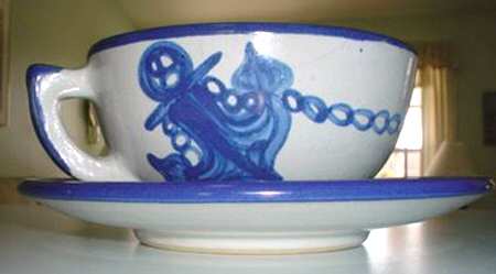 LOU15 Flat Cup & Saucer Set