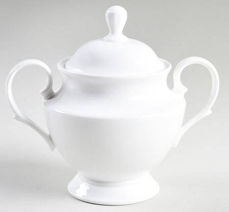 Classic White Sugar Bowl & Lid