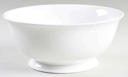 Classic White 9" Round Vegetable Bowl
