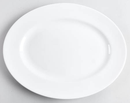 Classic White 16" Oval Serving Platter