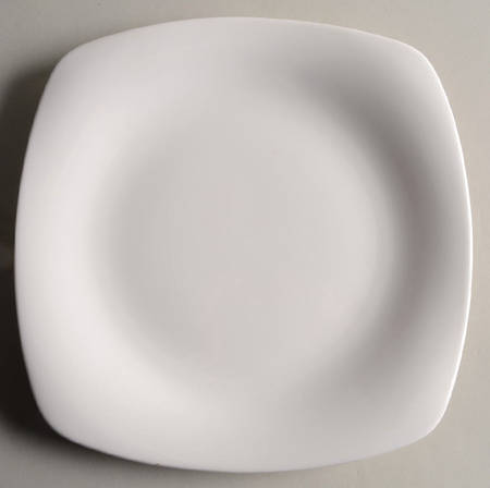 Classic White Square Dinner Plate