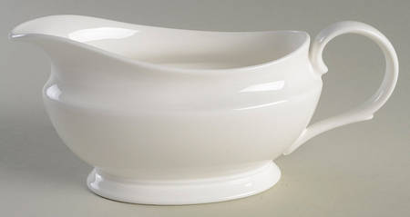 Classic White Gravy Boat