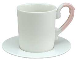 Miix Pink Espresso Cup and Saucer Set