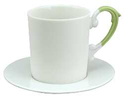 Miix Green Espresso Cup and Saucer Set