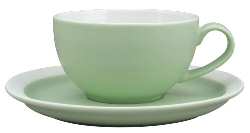 ER-GO Flat Cup & Saucer Set