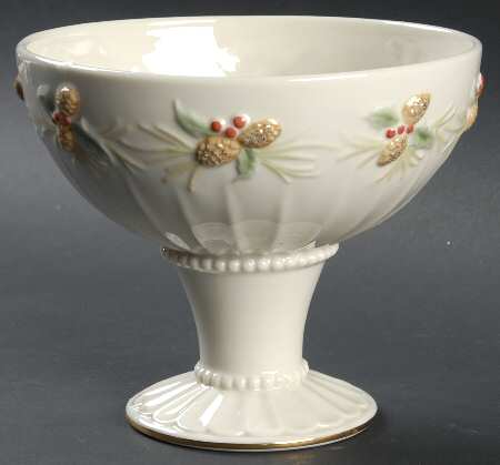 Pine Cone Round Compote (Height X Width)