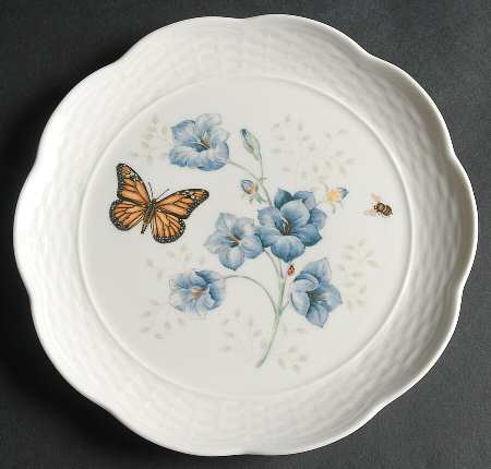 Butterfly Meadow Basket Accent Luncheon Plate