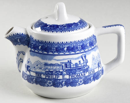 Baltimore & Ohio Railroad Individual Teapot & Lid